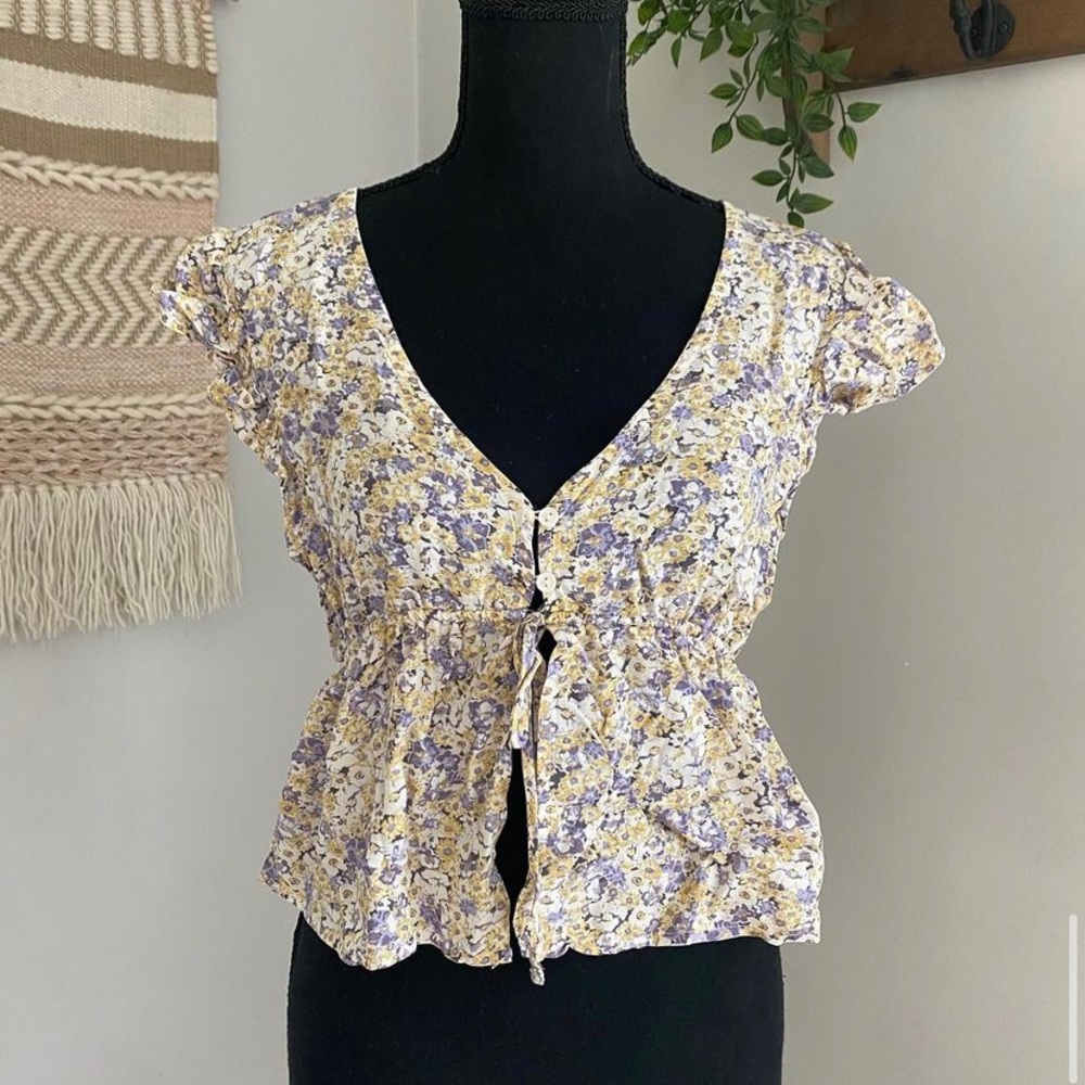Lavender and yellow top